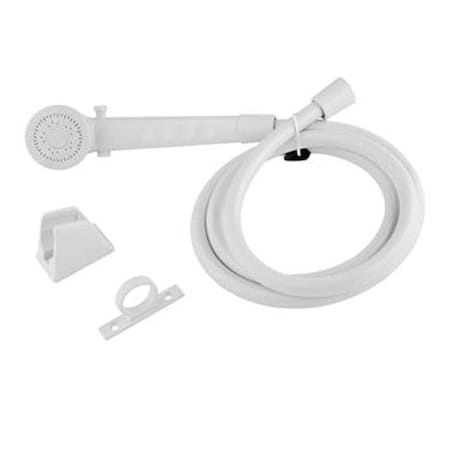 Dura Faucet DURA FAUCET DFSA130WT Shower Head & Hose White D6U-DFSA130WT